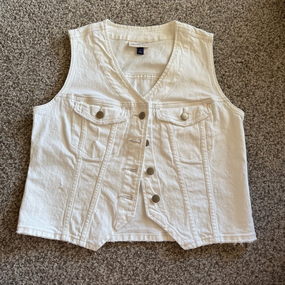 Universal Thread Cream Denim Vest